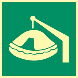 Davit Launched Liferaft Symbol (2.004)
