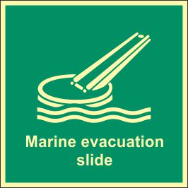 Evacuation Slide with Text Symbol (2.006t)