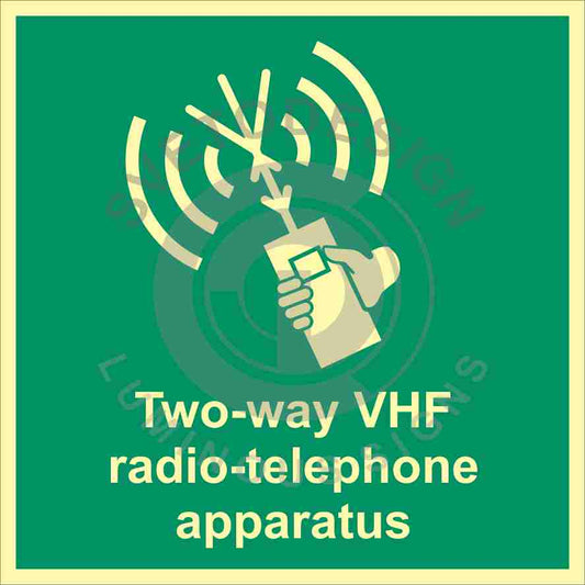 Two-Way VHF Radiotelephone Apparatus with text Symbol (2.014t)