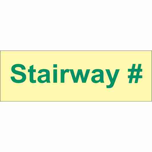 Stairway # Sign (2.042)