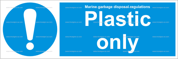 Plastic Only Sign (4.017.1)