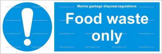 Food Waste Only Sign (4.017.2)