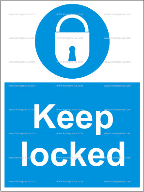 Keep Locked Sign (4.021)