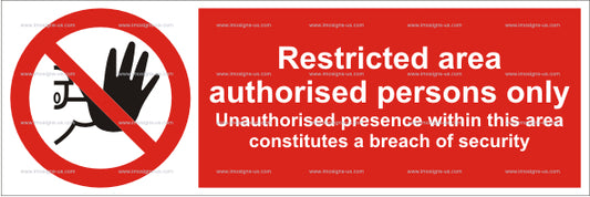 Restricted Area Sign (5.005.5)