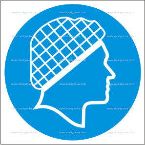 Hair Covering Must be Worn Symbol (4.054)