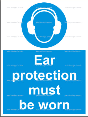 Ear Protection Must Be Worn Sign (4.004.3)