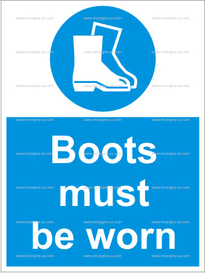 Boots Must Be Worn Sign (4.006.1)