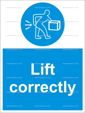 Lift Correctly Sign (4.012.1)