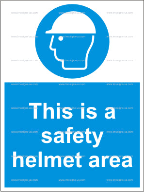 This is a Safety Helmet Area Sign (4.014.3)