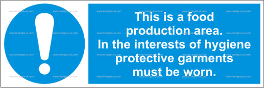 This is a Food Production Area Sign (4.019.1)