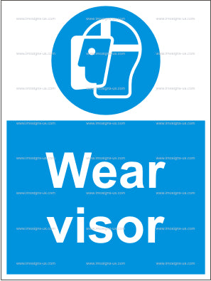 Wear Visor Sign (4.002.3)