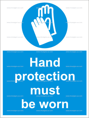 Hand Protection Must Be Worn Sign (4.005.2)