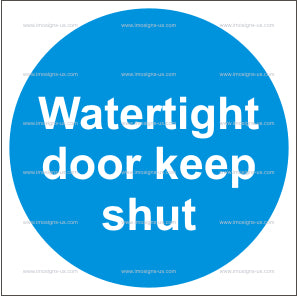 Watertight Door Keep Shut Sign (4.045)