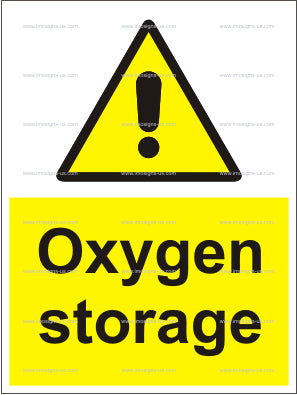 Oxygen Storage Sign (6.015.2)