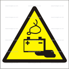 Warning Battery Charging Symbol (6.024)