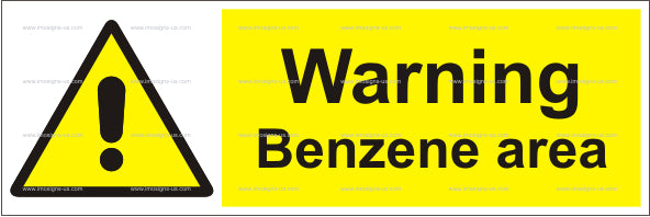 Warning Benzene Area Sign (6.034.1)