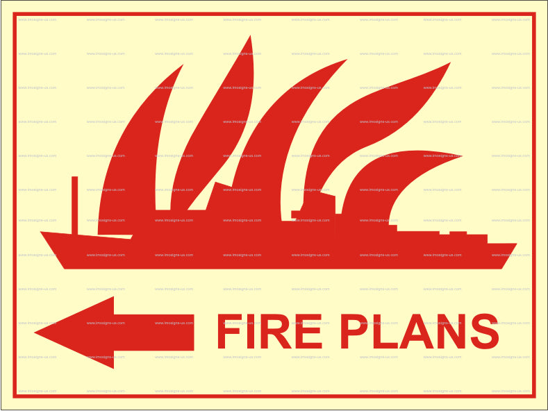 Fire Plans Left Symbol (9.081)