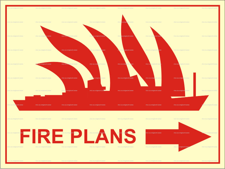 Fire Plans Right Symbol (9.082)