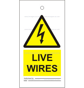Live Wires Tie Tag (7.007)
