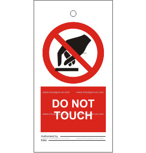 Do Not Touch Tie Tag (7.036)