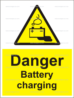 Danger Battery Charging Sign (6.024.1)