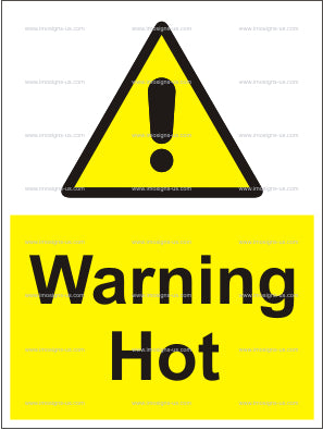 Warning Hot Sign (6.011.25)