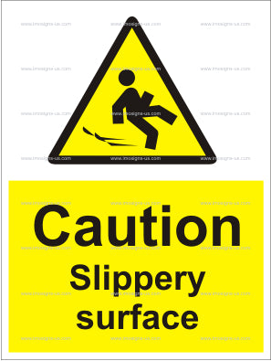 Caution Slippery Surface Sign (6.006.3)