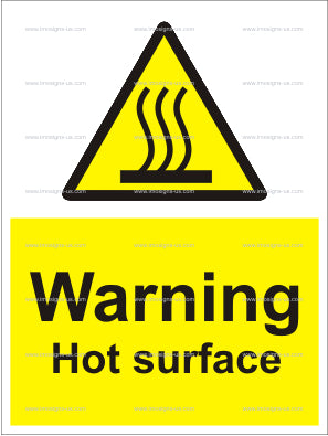 Warning Hot Surface Sign (6.036.3)