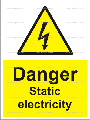 Danger Static Electricity Sign (6.008.4)