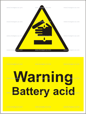 Warning Battery Acid Sign (6.002.2)