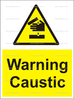 Warning Caustic Sign (6.002.4)