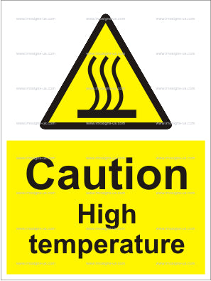 Caution High Temperature Sign (6.036.2)