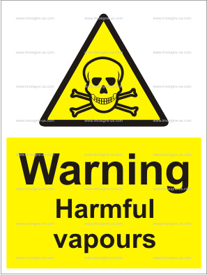Warning Harmful Vapour Sign (6.014.3)