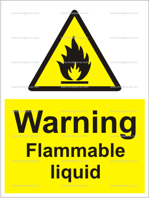 Warning Flammable Liquid Sign (6.013.8)