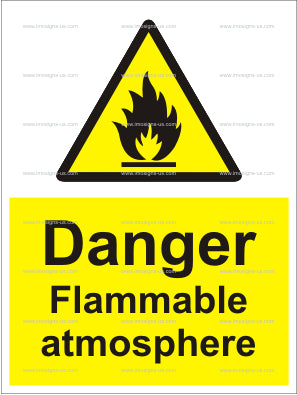 Danger Flammable Atmosphere Sign (6.013.5)