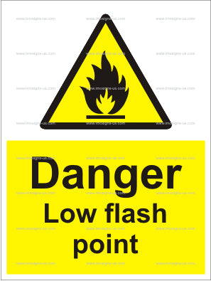 Danger Low Flash Point Sign (6.013.3)
