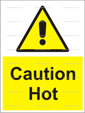 Caution Hot Sign (6.011.35)