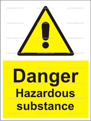 Danger Hazardous Substance Sign (6.011.27)