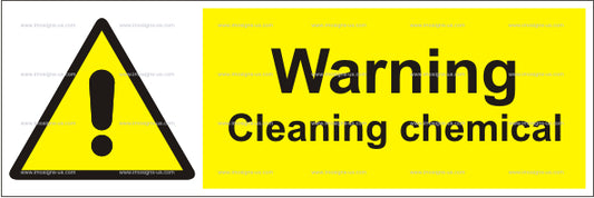 Warning Cleaning Chemicals Sign (6.011.31)