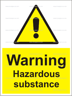 Warning Hazardous Substance Sign (6.011.40)