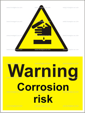 Warning Corrosion Risk Sign (6.002.5)