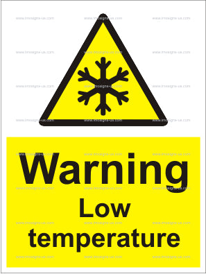 Warning Low Temperature Sign (6.022.1)