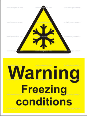 Warning Freezing Conditions Sign (6.022.2)