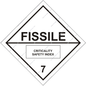 Class 7 Fissile Sign (8.001)