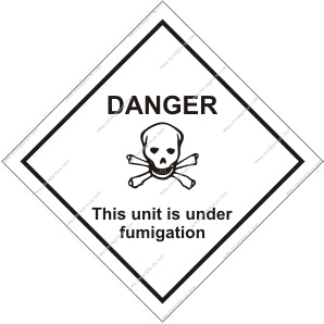 Danger - This Unit is Under Fumigation Sign (8.002)