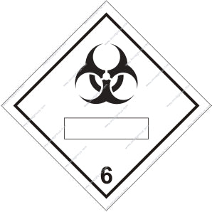 Class 6.2 Infectious substance Sign (8.016)