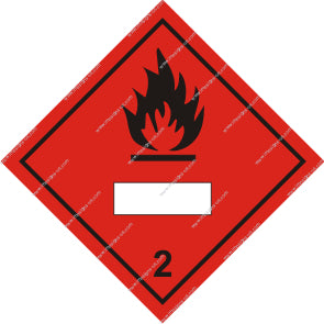 Class 2.1 Flammable Gas Sign (8.035)
