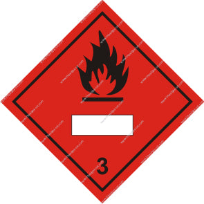 Class 3 Flammable Liquid Sign (8.037)