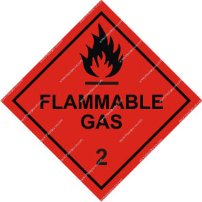 Class 2 Flammable Gas Sign (8.039)