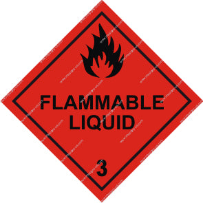 Class 3 Flammable Liquid Sign (8.040)